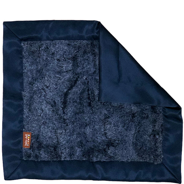 Luxe Little Blankie - Heather Navy