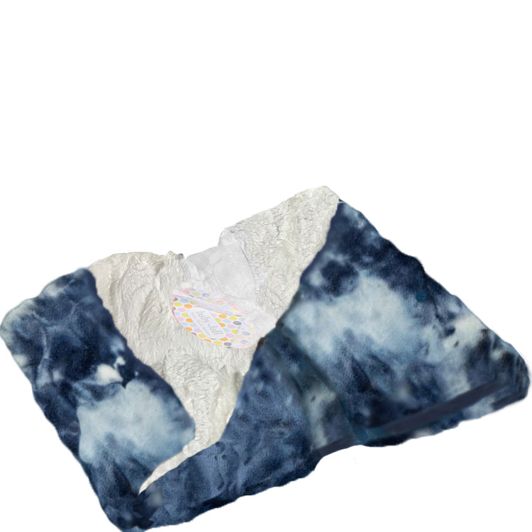 Navy TieDye Stroller Blanket baby JaR