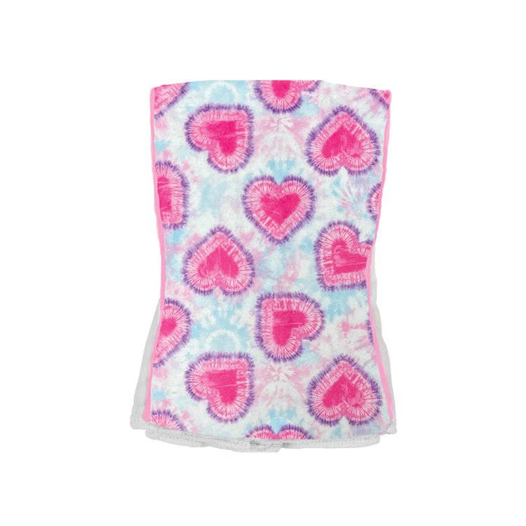 Burp Cloth Tie Dye Heart baby JaR